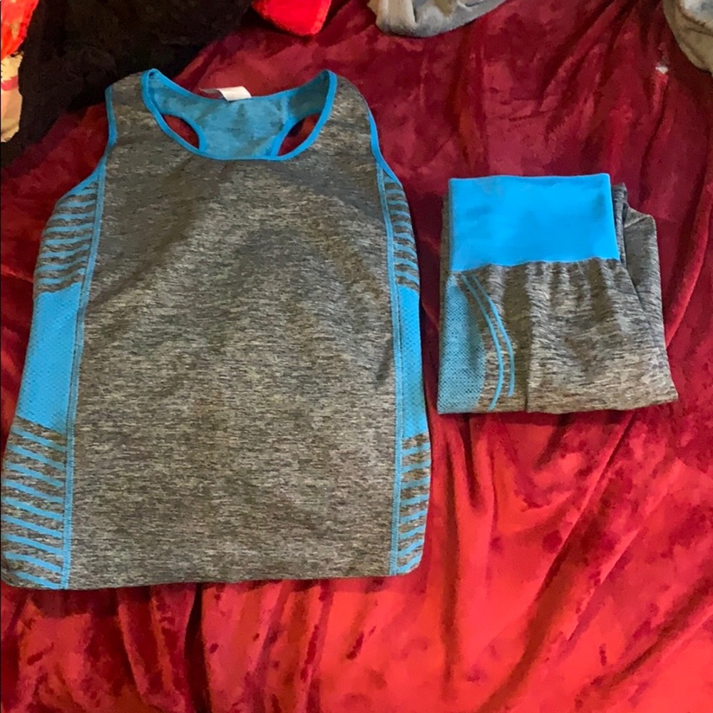 Athletic Top and Legging Set